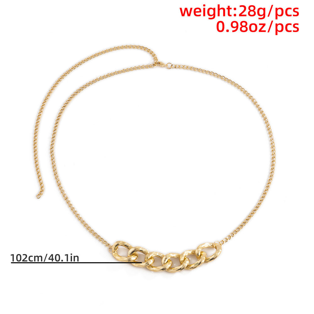 Aluminum Chain Dress Waist Chain