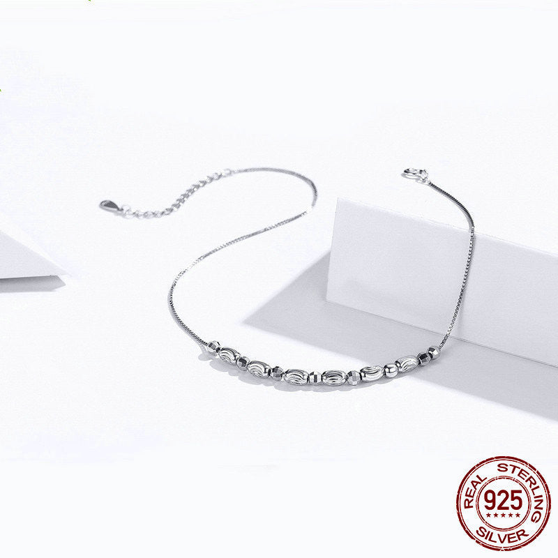 Plated DIY Lady Silver Anklet