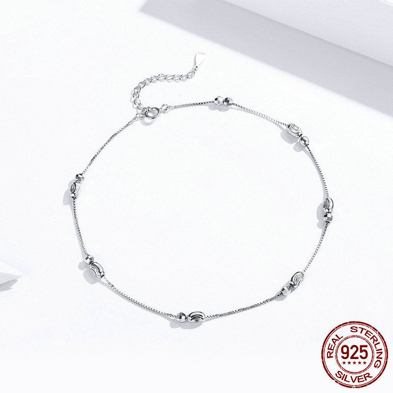 Plated DIY Lady Silver Anklet