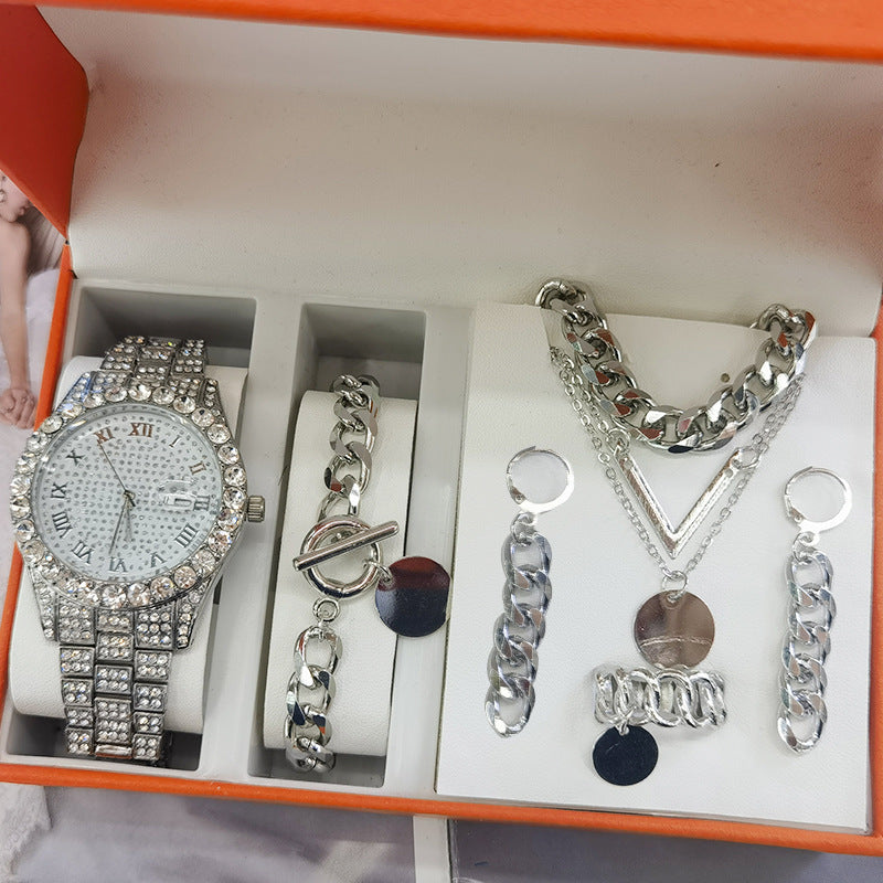 Women's Jewelry 5-piece Set Watch