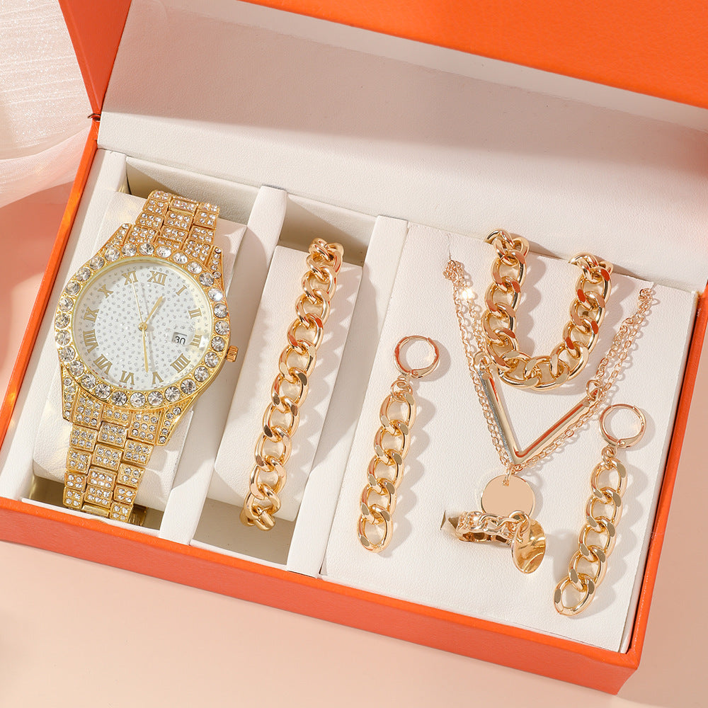 Women's Jewelry 5-piece Set Watch