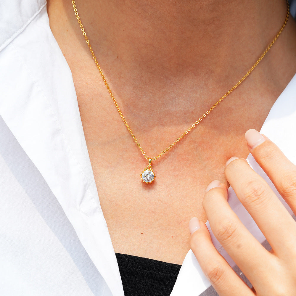 Pendant Moissanite Necklace
