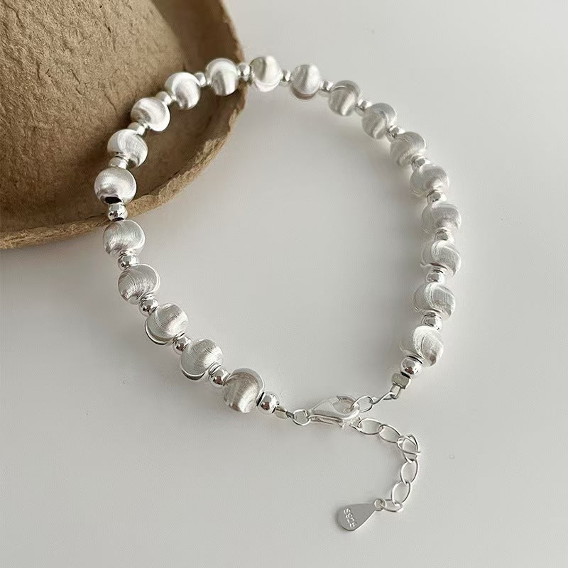 Brushed Cat Eye Bead Bracelet
