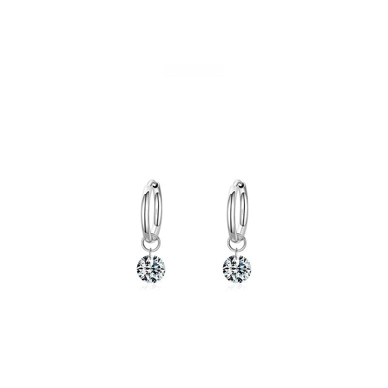 Glossy Artificial Diamond Zircon Delicate Earrings