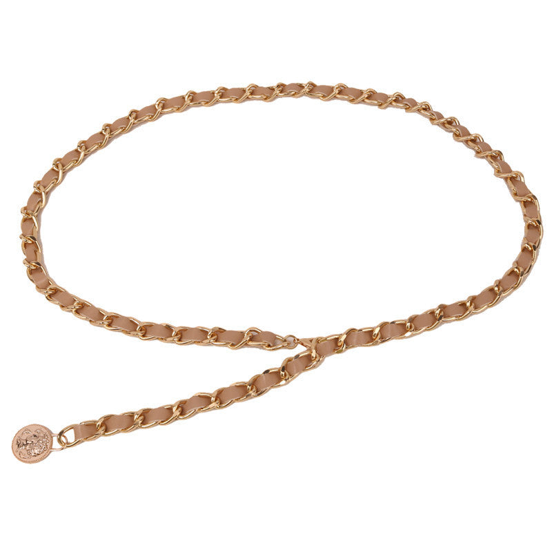 Metal Tassel Circle Retro Waist Chain