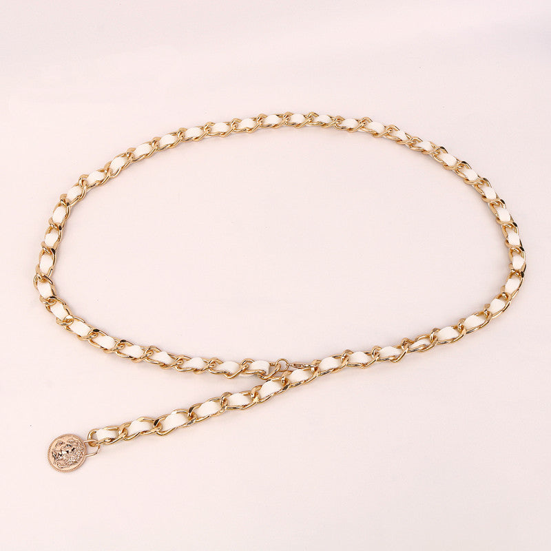 Metal Tassel Circle Retro Waist Chain