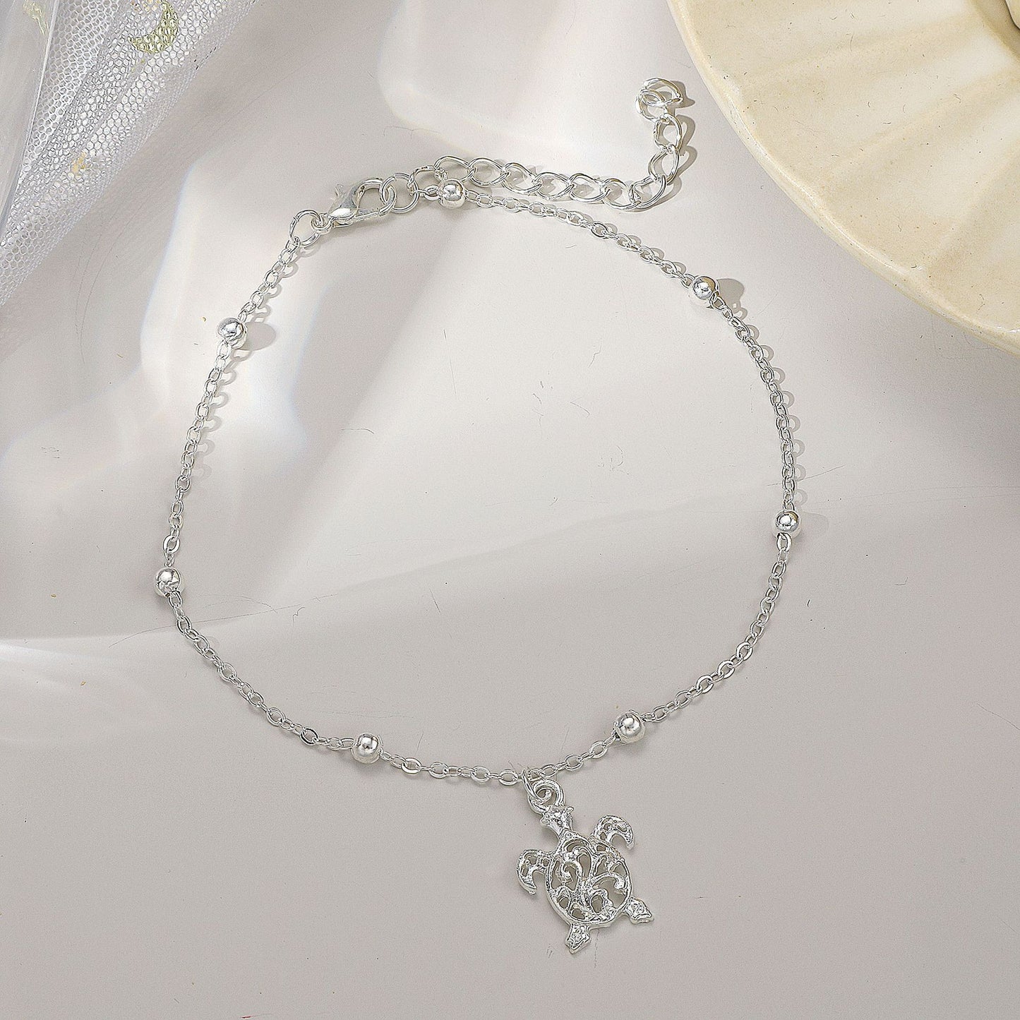 Beach Small Turtle Anklet