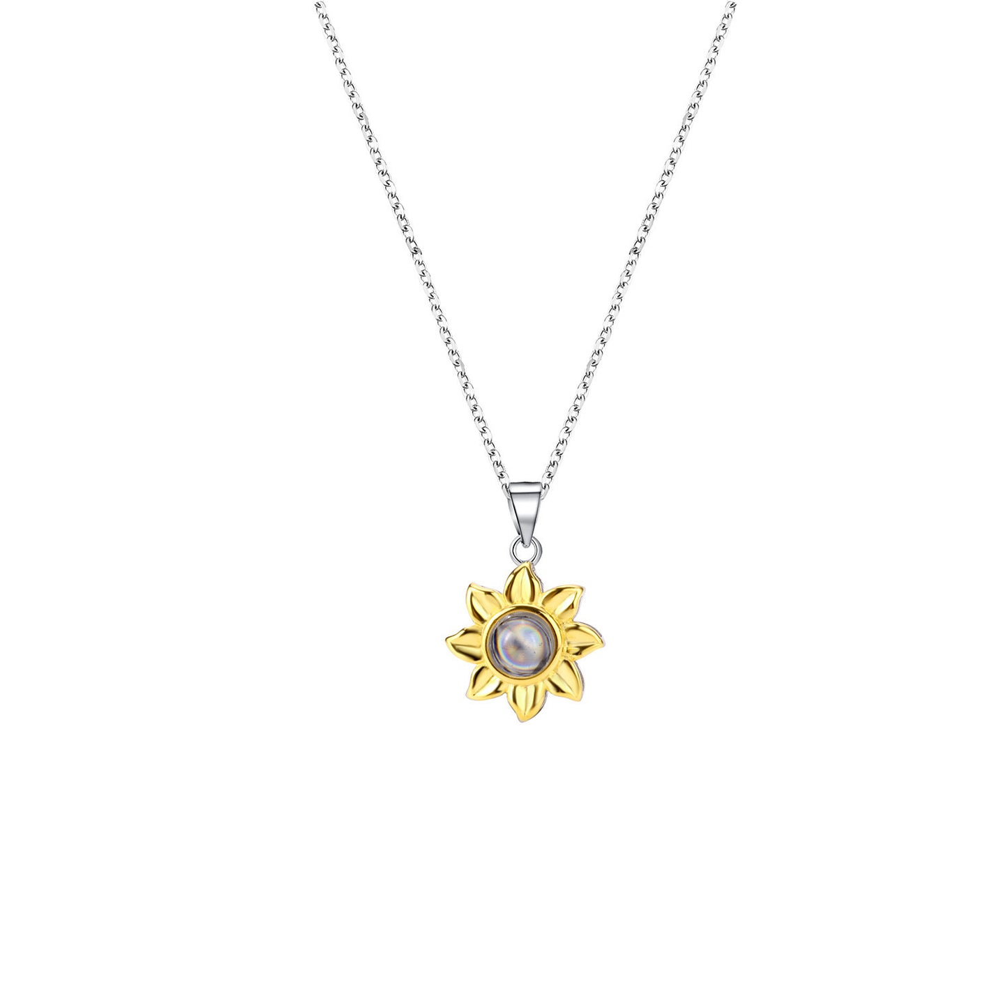Sunflower Projection Necklace