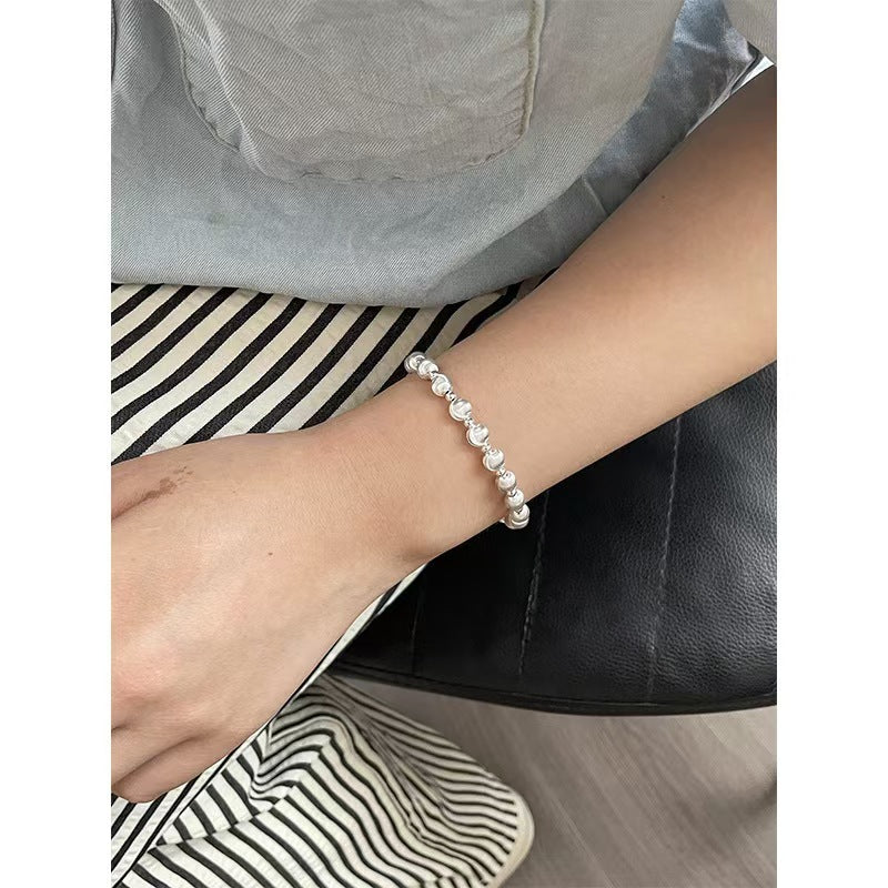Brushed Cat Eye Bead Bracelet