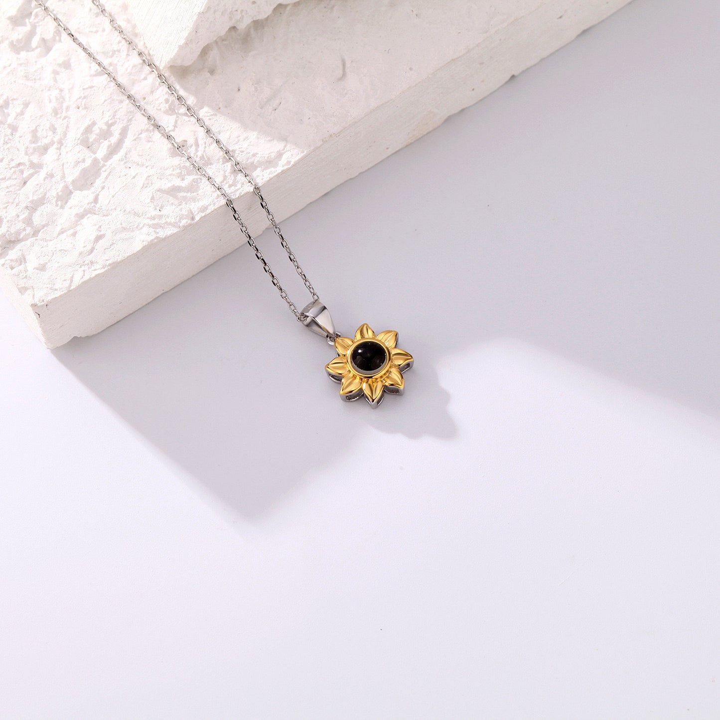 Sunflower Projection Necklace