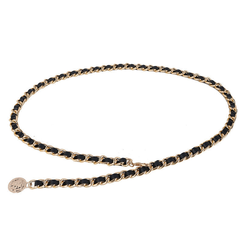 Metal Tassel Circle Retro Waist Chain