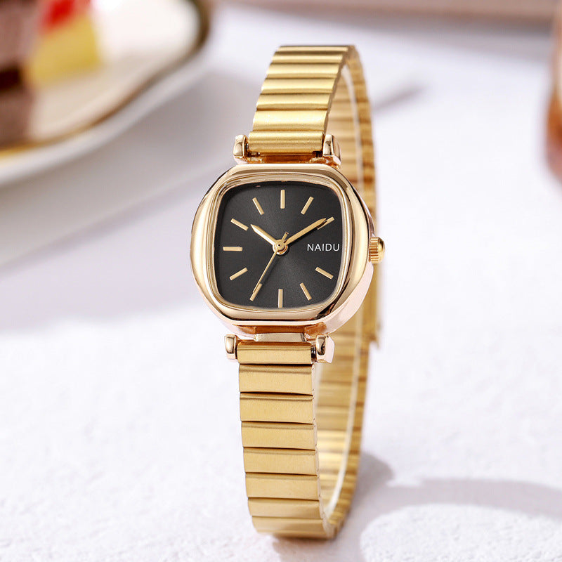 Small Square Steel Watch