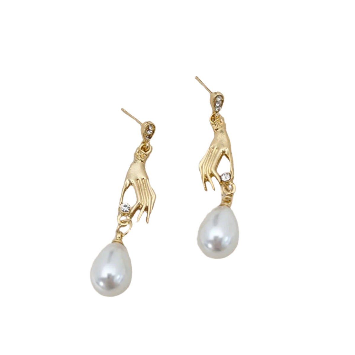Palm Pearl Eardrops Earrings