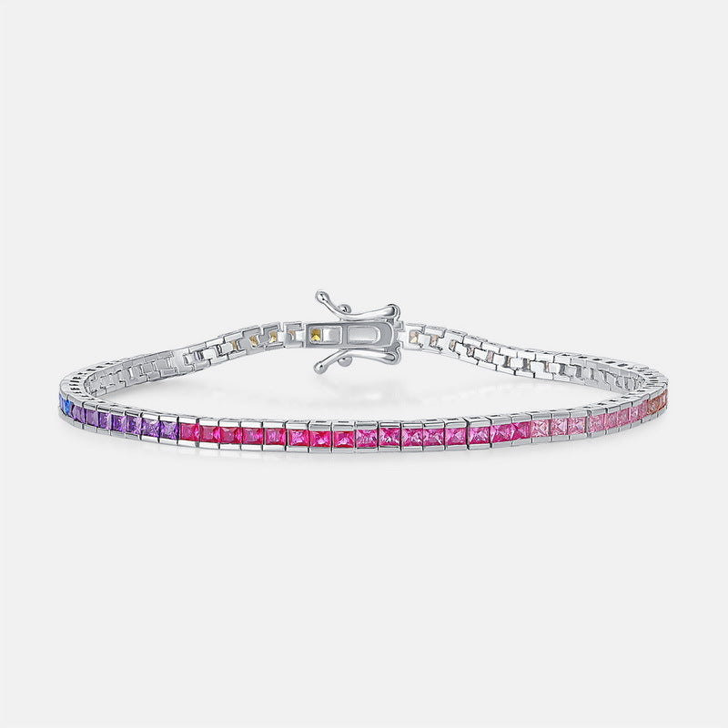 Hip Hop Color Zirconium Bracelet