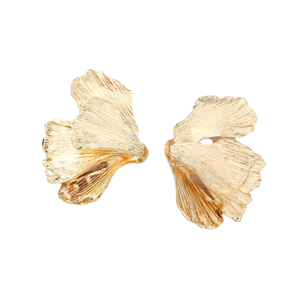 Metal Flower Earrings