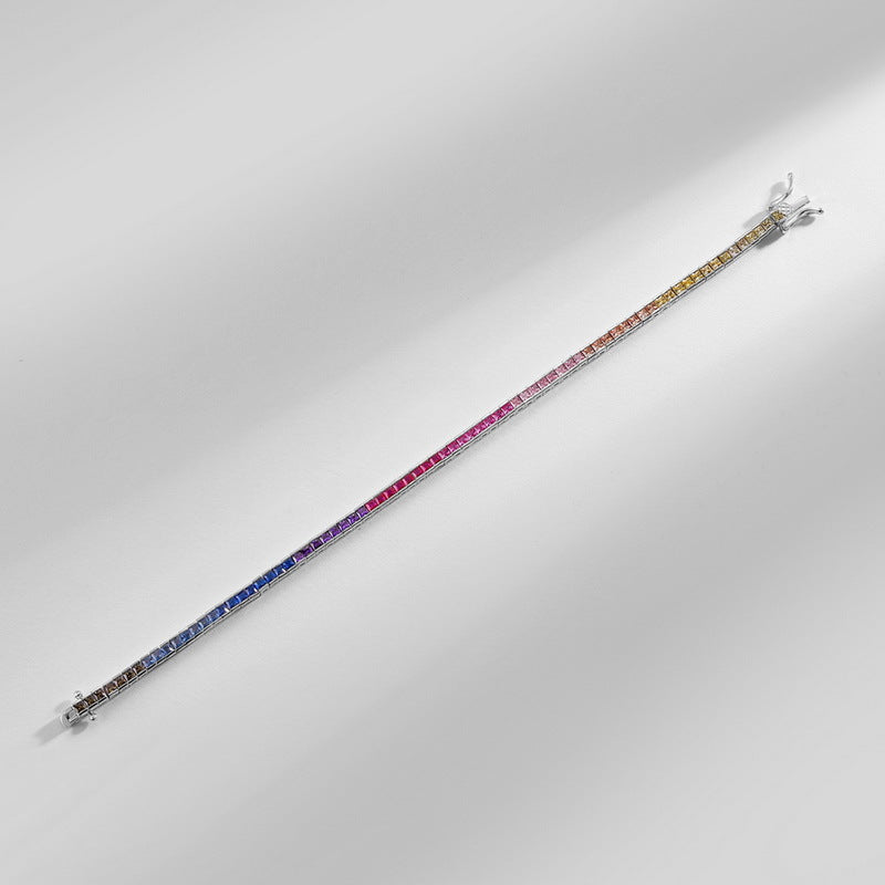 Hip Hop Color Zirconium Bracelet