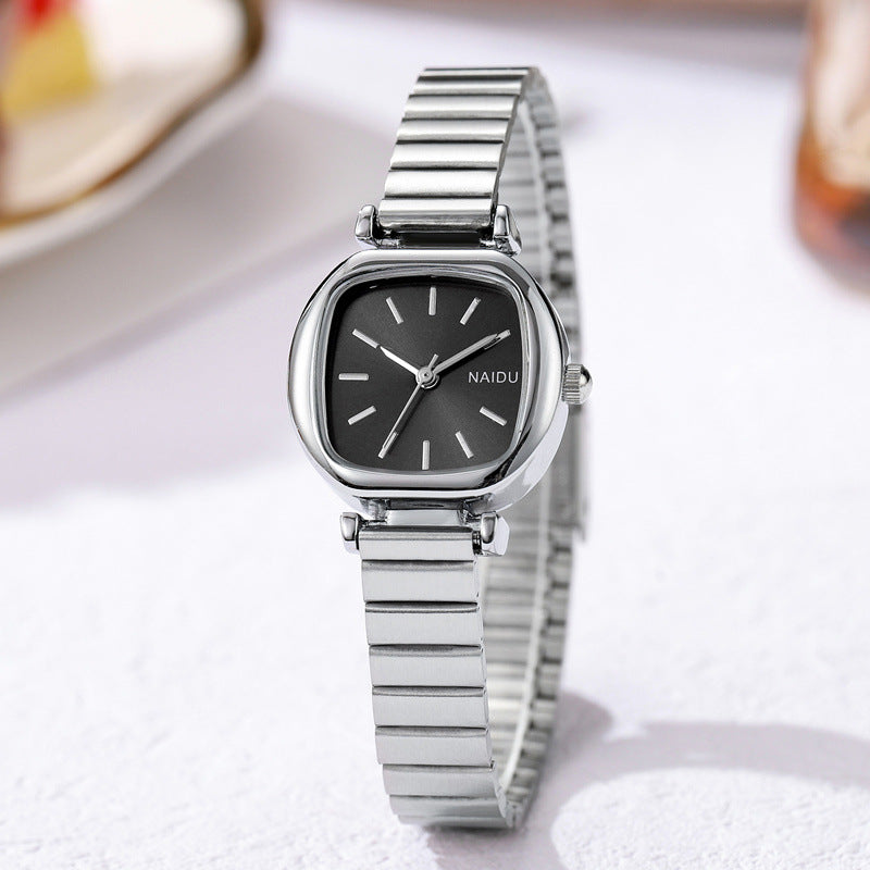 Small Square Steel Watch