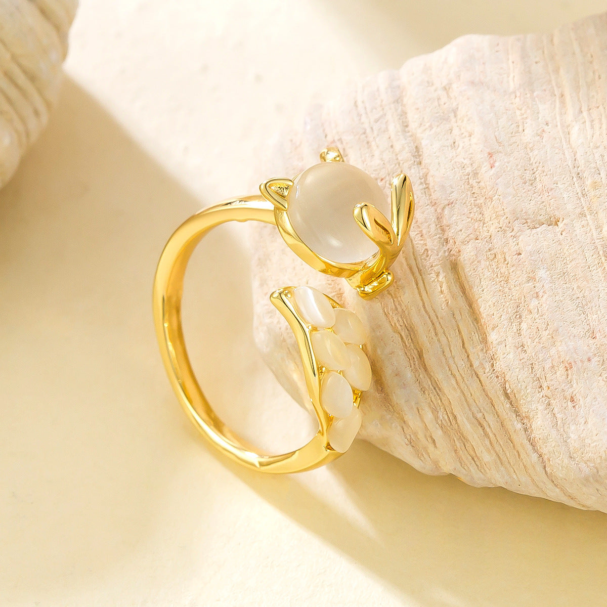 Opal Little Fox Open Ring