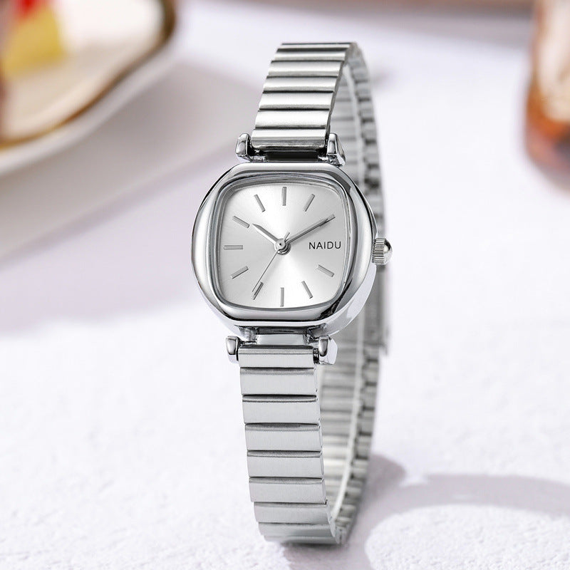 Small Square Steel Watch