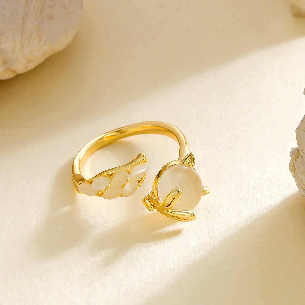 Opal Little Fox Open Ring