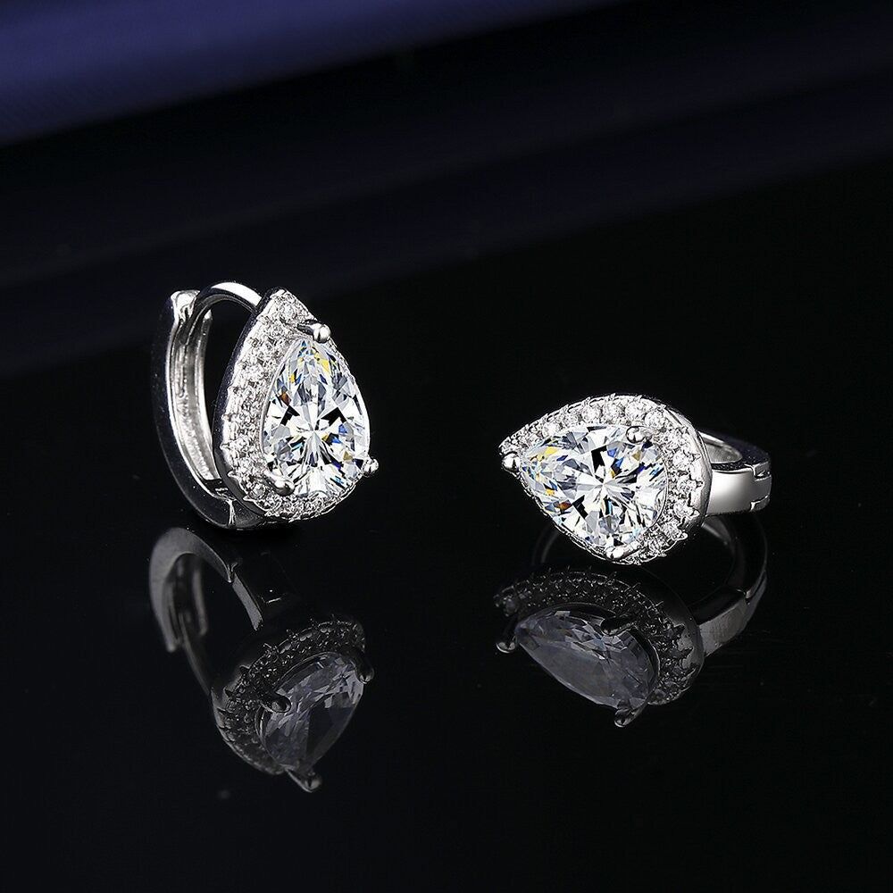 Round Frosty Style Earrings