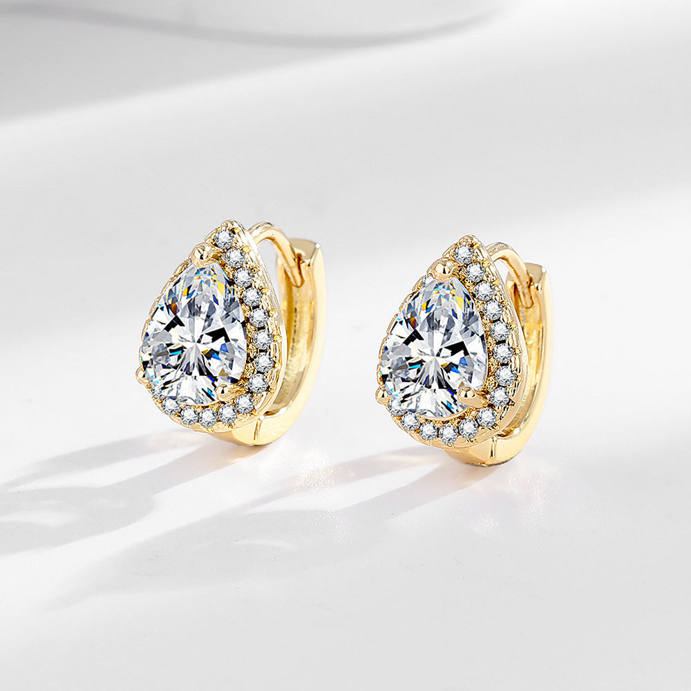 Round Frosty Style Earrings