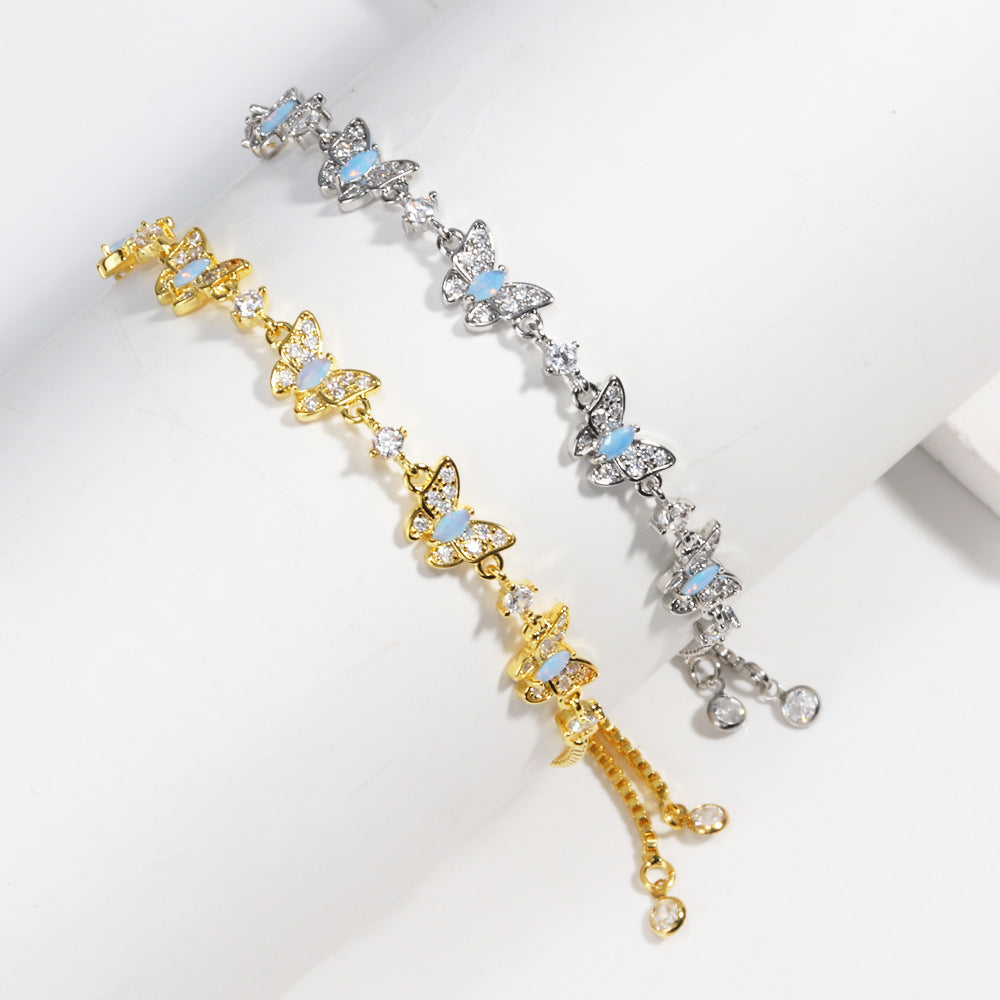 Real Gold Plating Adjustable Pull Bracelet