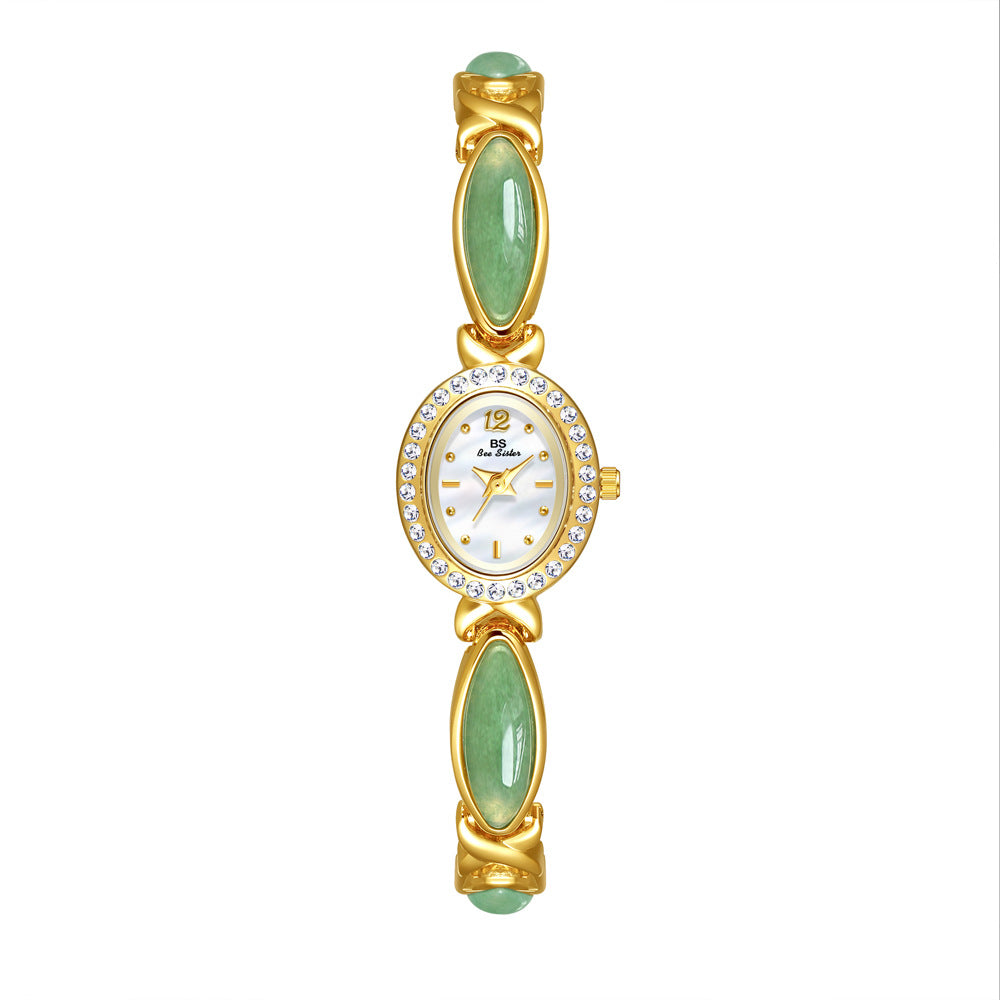 Dongling Stone Hetian Jade Chain Watch