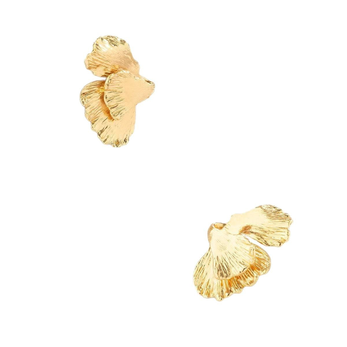 Metal Flower Earrings
