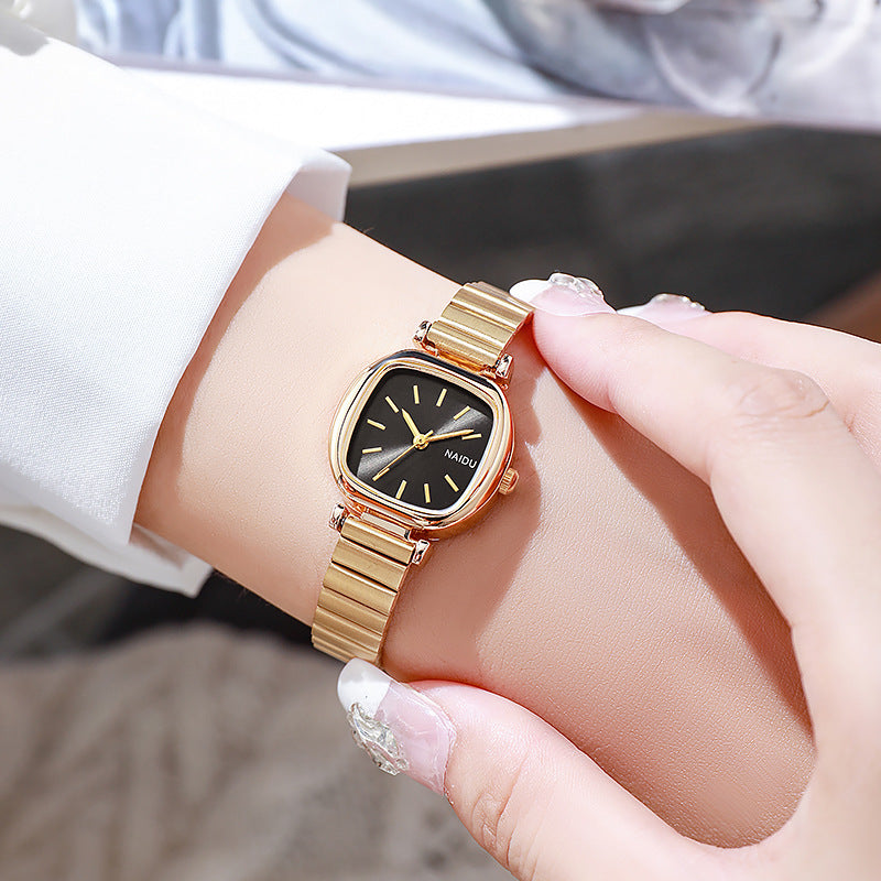 Small Square Steel Watch