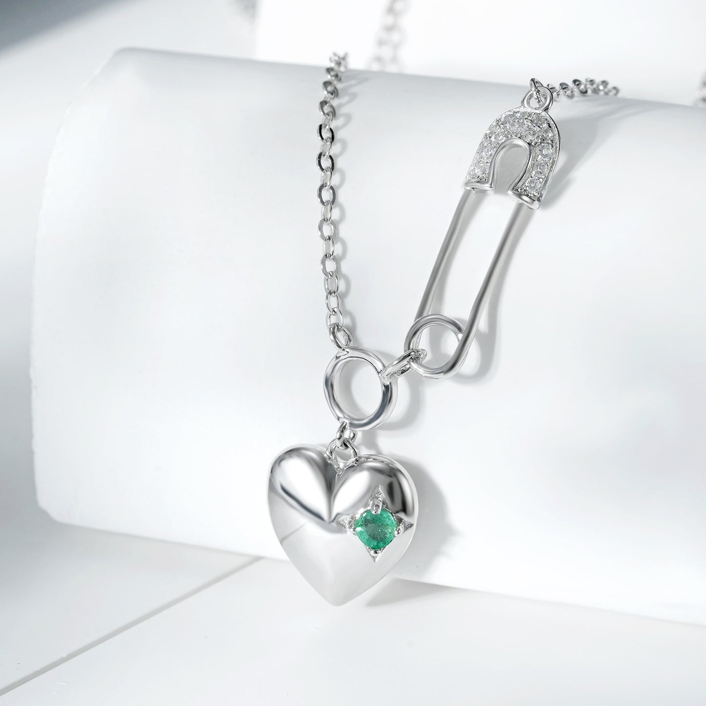 Emerald Heart Pendant