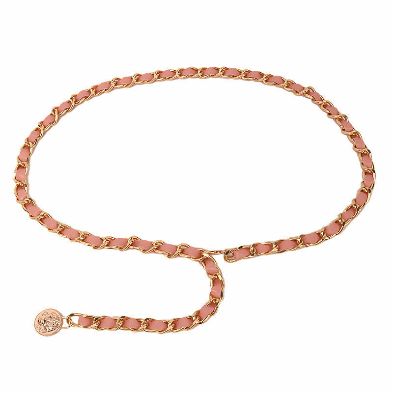 Metal Tassel Circle Retro Waist Chain