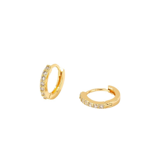 Inlaid Zircon Elegant Women's Earrings Three-piece Set
