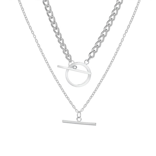 Double OT Chain Necklace Pendant