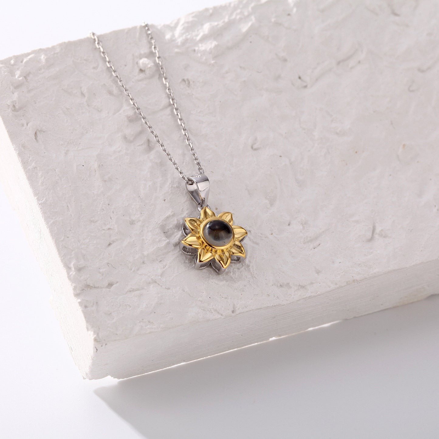 Sunflower Projection Necklace