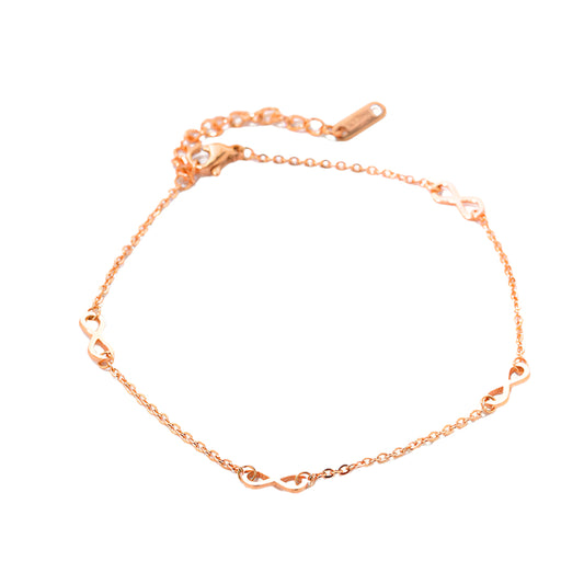 Rose gold anklet