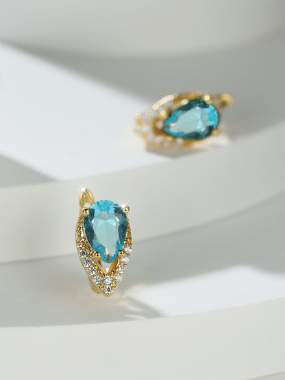Four-claw Lvzuan V-shaped Earrings