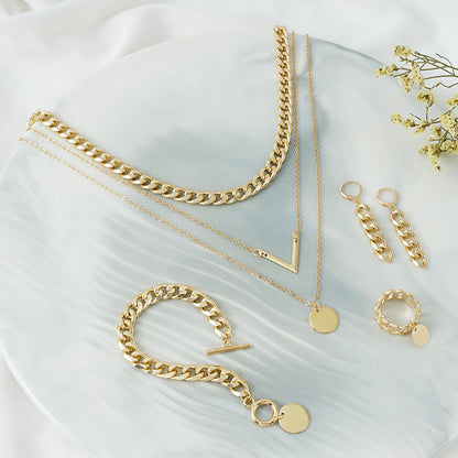 Women's Jewelry 5-piece Set Watch