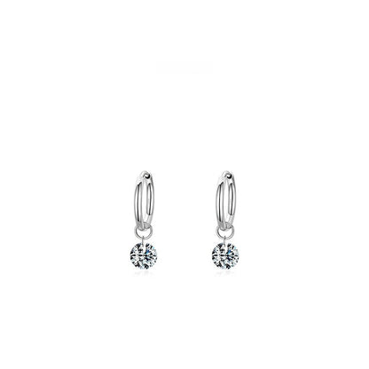 Glossy Artificial Diamond Zircon Delicate Earrings