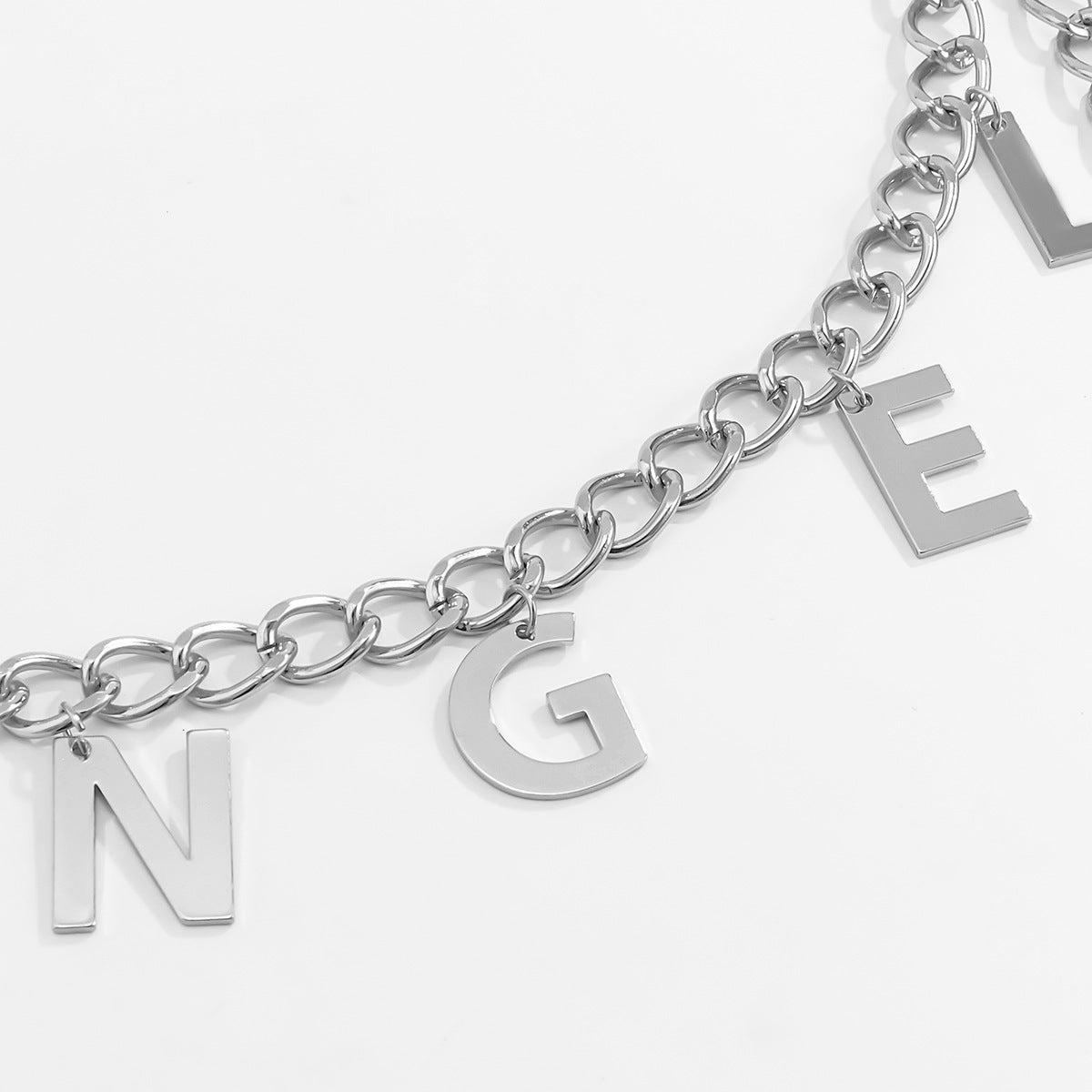 Letter Angel Tassel Waist Chain