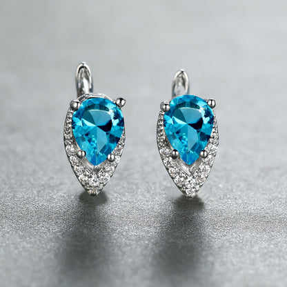 Four-claw Lvzuan V-shaped Earrings