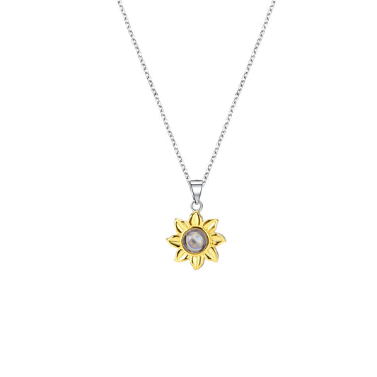 Sunflower Projection Necklace