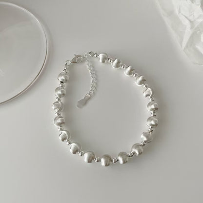 Brushed Cat Eye Bead Bracelet