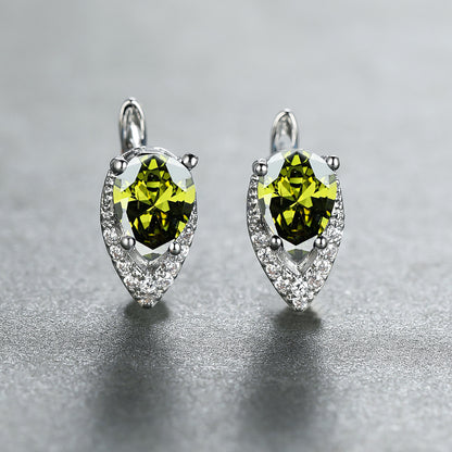 Four-claw Lvzuan V-shaped Earrings