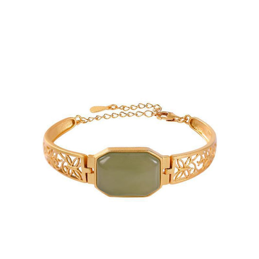 Gold-plated Hetian Vintage Bracelet