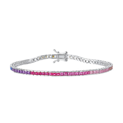 Hip Hop Color Zirconium Bracelet