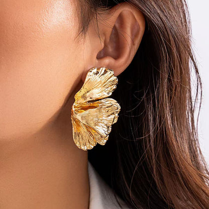 Metal Flower Earrings