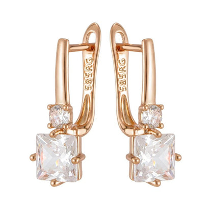 Square Zircon Exquisite Ear Clip Ring