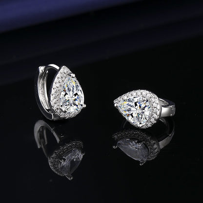 Round Frosty Style Earrings