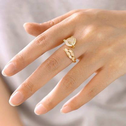 Opal Little Fox Open Ring